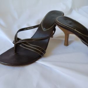 Brown strappy sandals 8.5